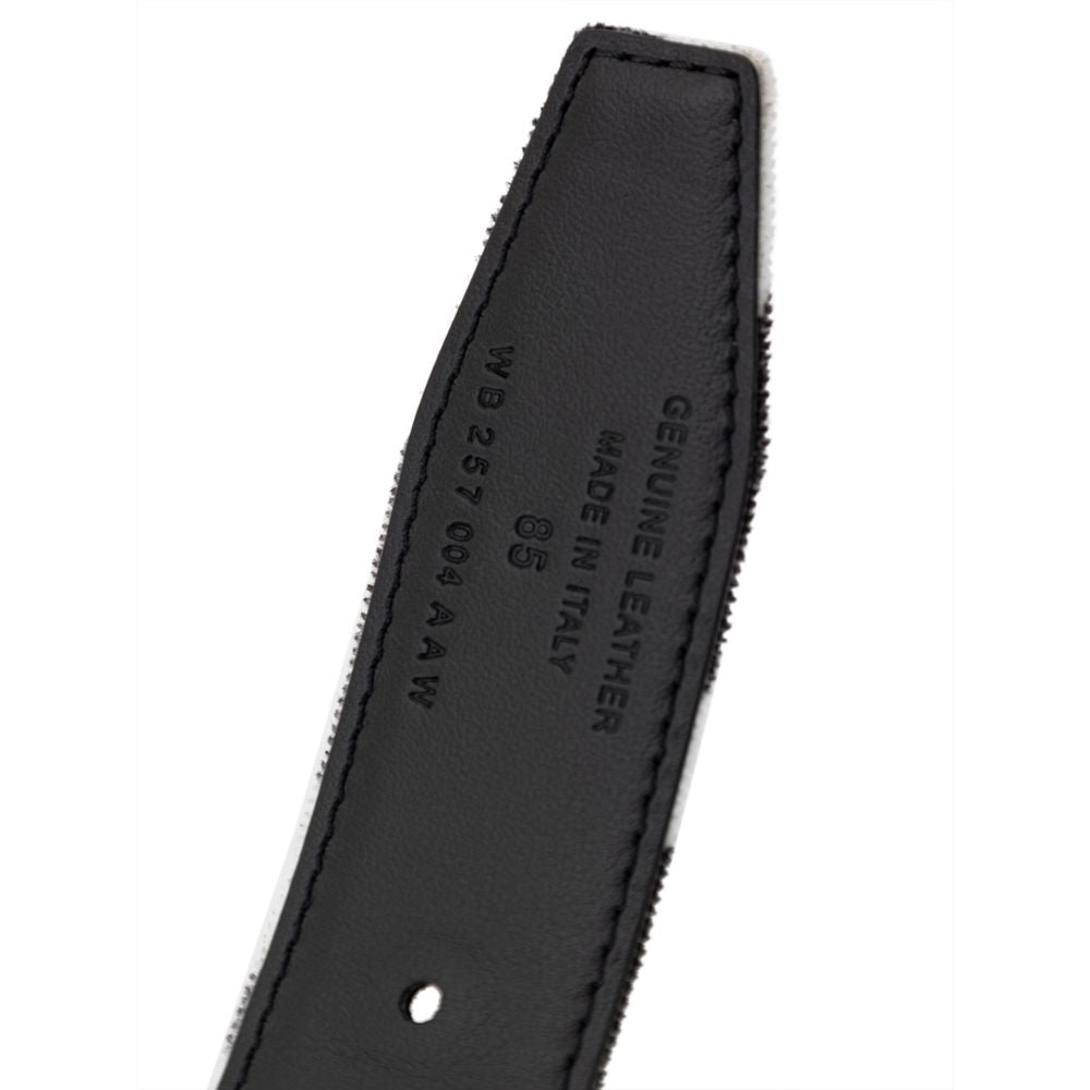 Tom Ford Black And White Leather Belt - Sandy Store ByNet