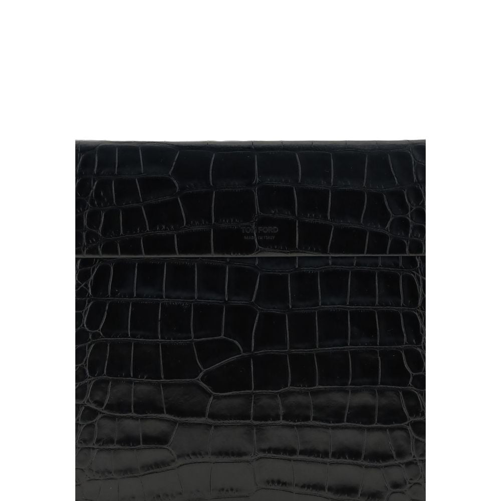 Tom Ford Crocodile print leather Pouch – par Tom Ford | Disponible sur Sandy Store ByNet