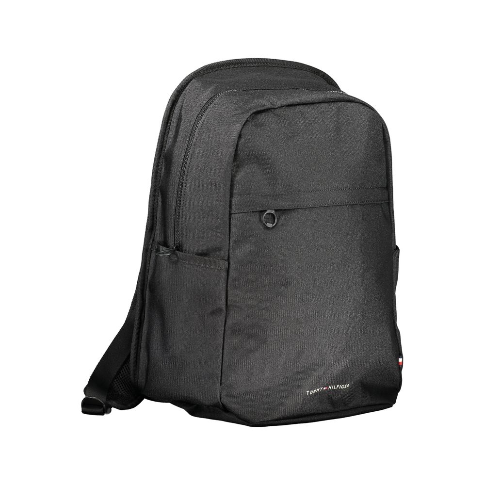 Tommy Hilfiger Black Polyester Backpack - Sandy Store ByNet