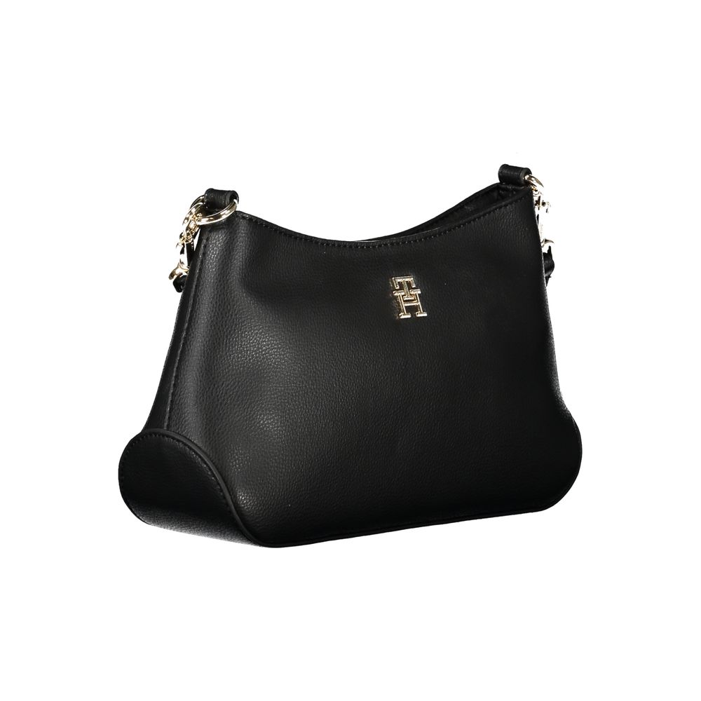 Tommy Hilfiger Black Polyester Handbag - Sandy Store ByNet