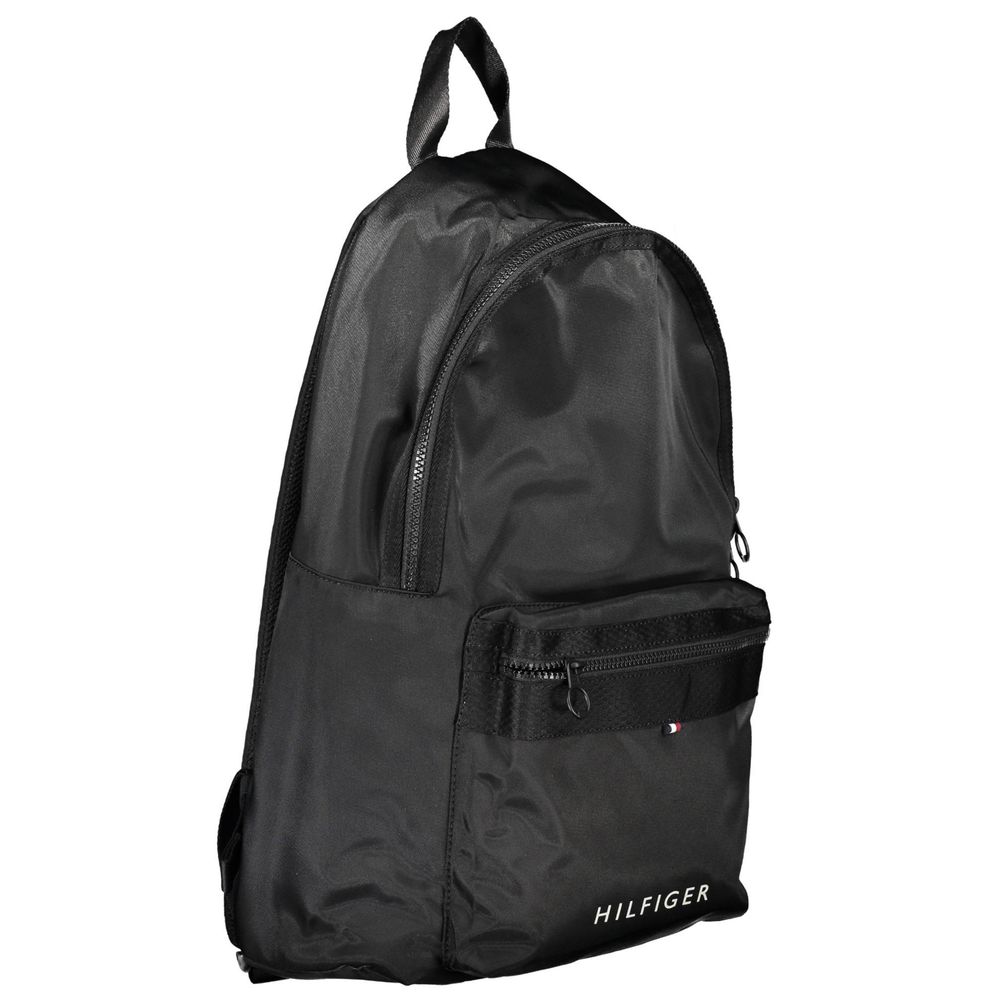 Tommy Hilfiger Black Polyester Men Backpack - Sandy Store ByNet