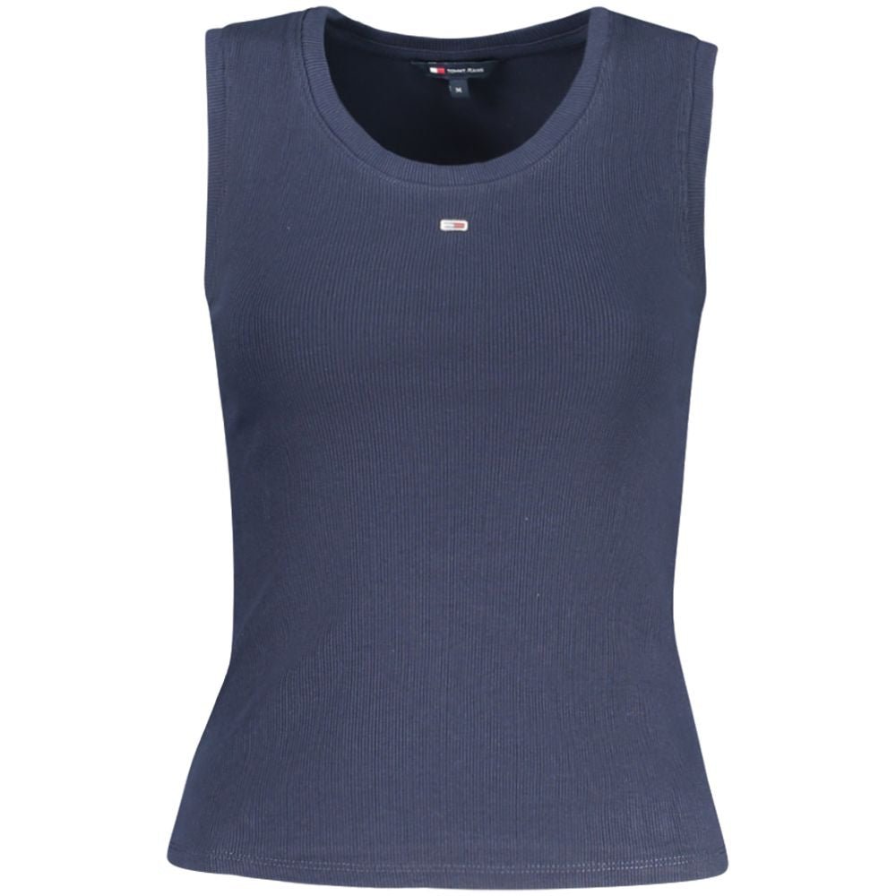 Tommy Hilfiger Blue Cotton Tank Top – XS par Tommy Hilfiger | Disponible sur Sandy Store ByNet