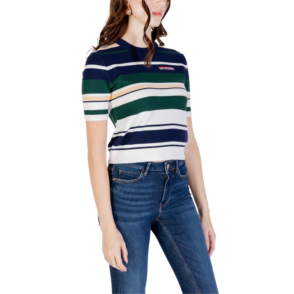 Tommy Hilfiger Blue Lyocell Sweater – IT40|S par Tommy Hilfiger | Disponible sur Sandy Store ByNet