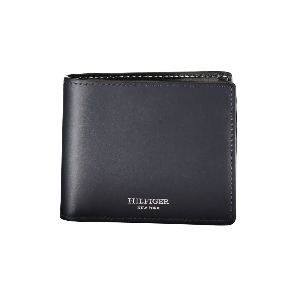 Tommy Hilfiger Elegant Blue Leather Bifold Wallet - Sandy Store ByNet