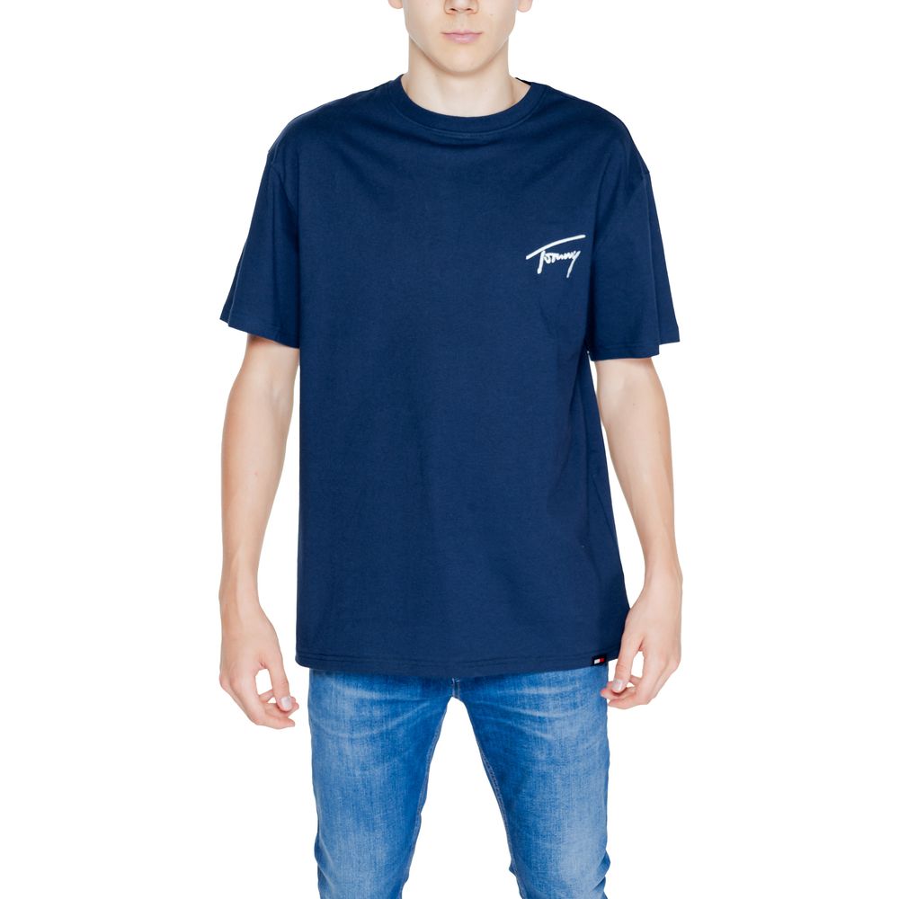 Tommy Hilfiger Jeans Blue Cotton T-Shirt - Sandy Store ByNet