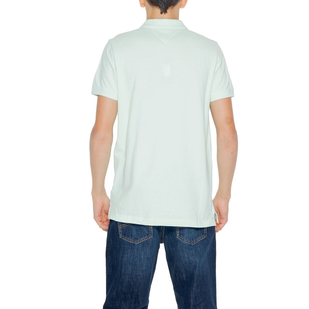 Tommy Hilfiger Jeans Green Cotton Polo Shirt - Sandy Store ByNet