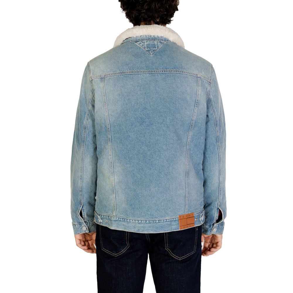 Tommy Hilfiger Jeans Light Blue Cotton Jacket - Sandy Store ByNet