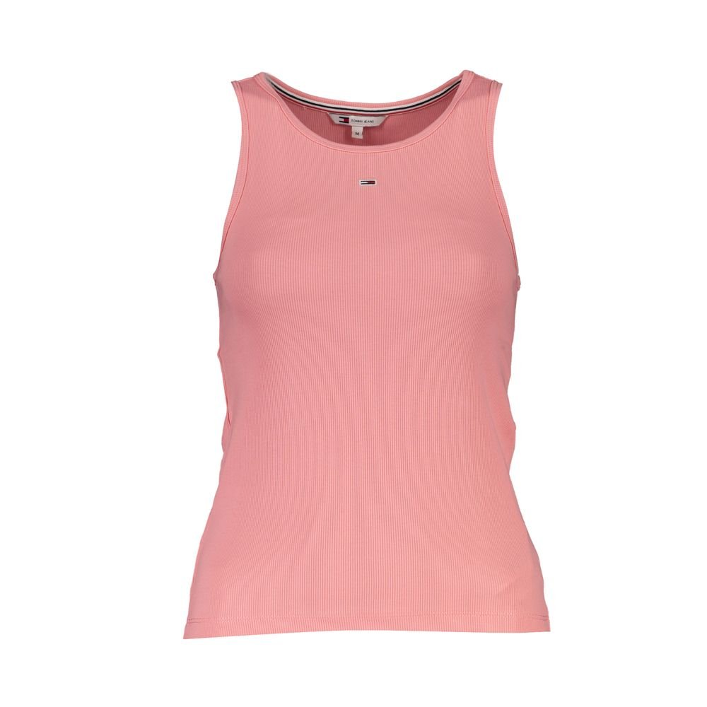Tommy Hilfiger Pink Cotton Tank Top – XS par Tommy Hilfiger | Disponible sur Sandy Store ByNet