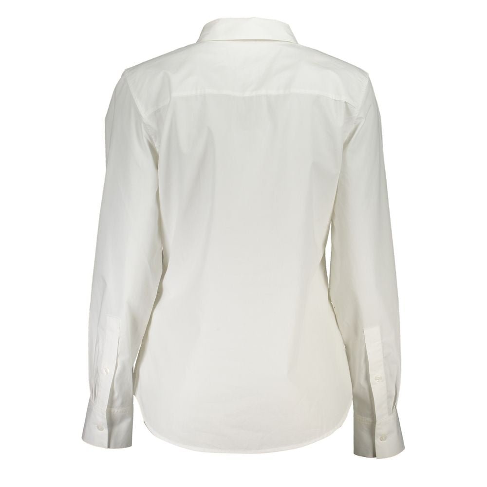 Tommy Hilfiger White Cotton Shirt – IT36|XXS par Tommy Hilfiger | Disponible sur Sandy Store ByNet