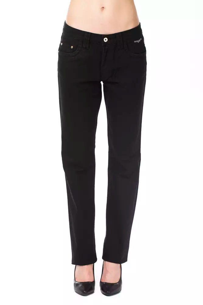 Ungaro Fever Black Cotton Women Pants - Sandy Store ByNet