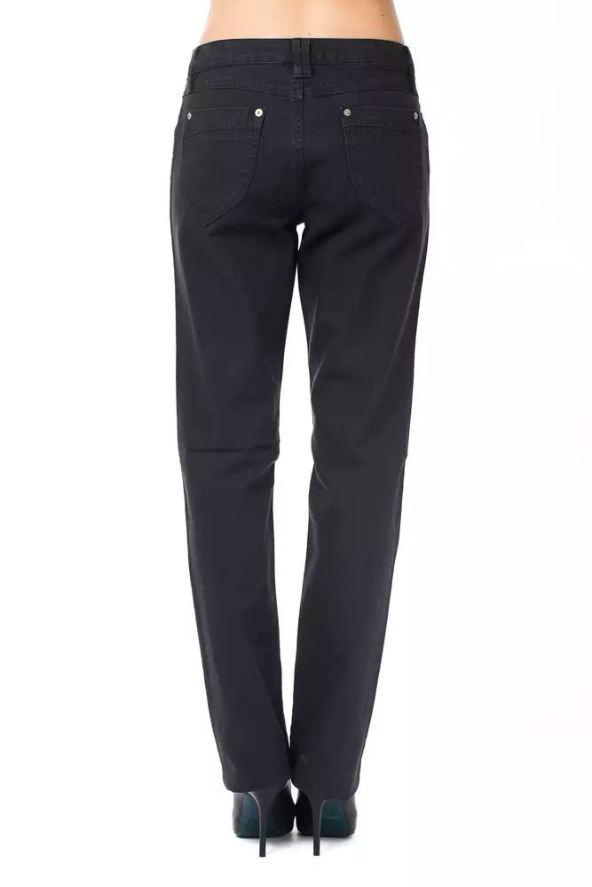 Ungaro Fever Blue Cotton Women's Pant - Sandy Store ByNet