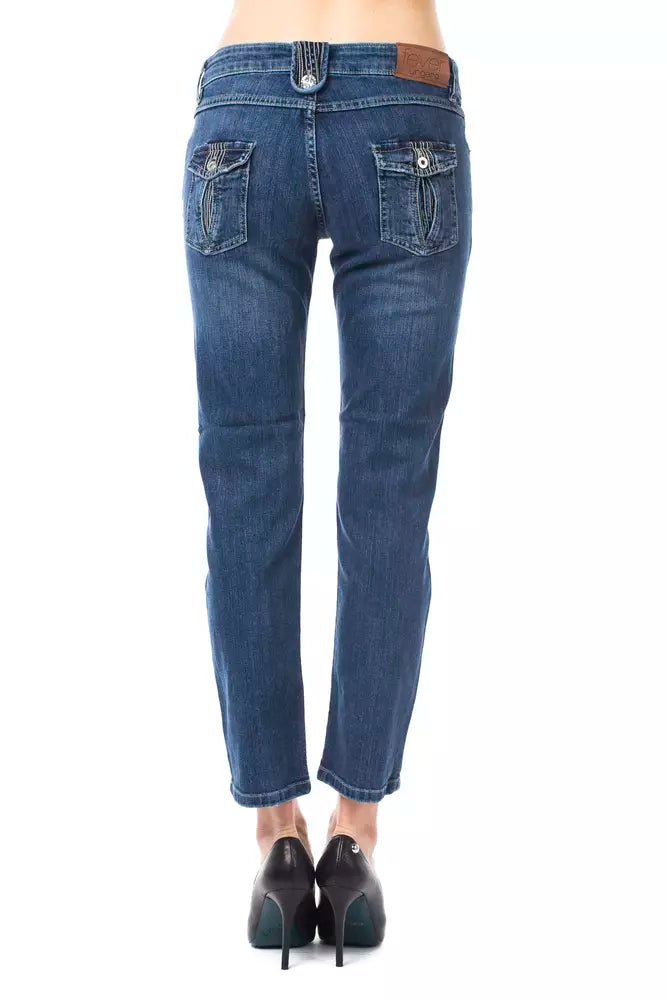 Ungaro Fever Light Blue Cotton Women Jeans - Sandy Store ByNet