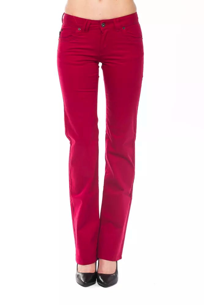 Ungaro Fever Red Cotton Women Pants - Sandy Store ByNet