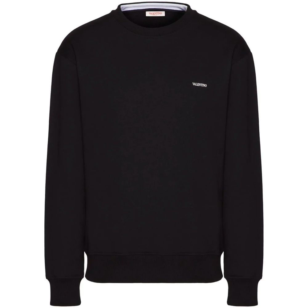 Valentino Black Cotton Sweater - Sandy Store ByNet
