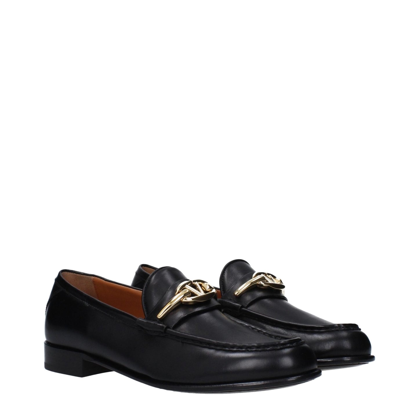 Valentino Garavani Black Leather Slip - On Loafers – EU38/US8 par Valentino Garavani | Disponible sur Sandy Store ByNet