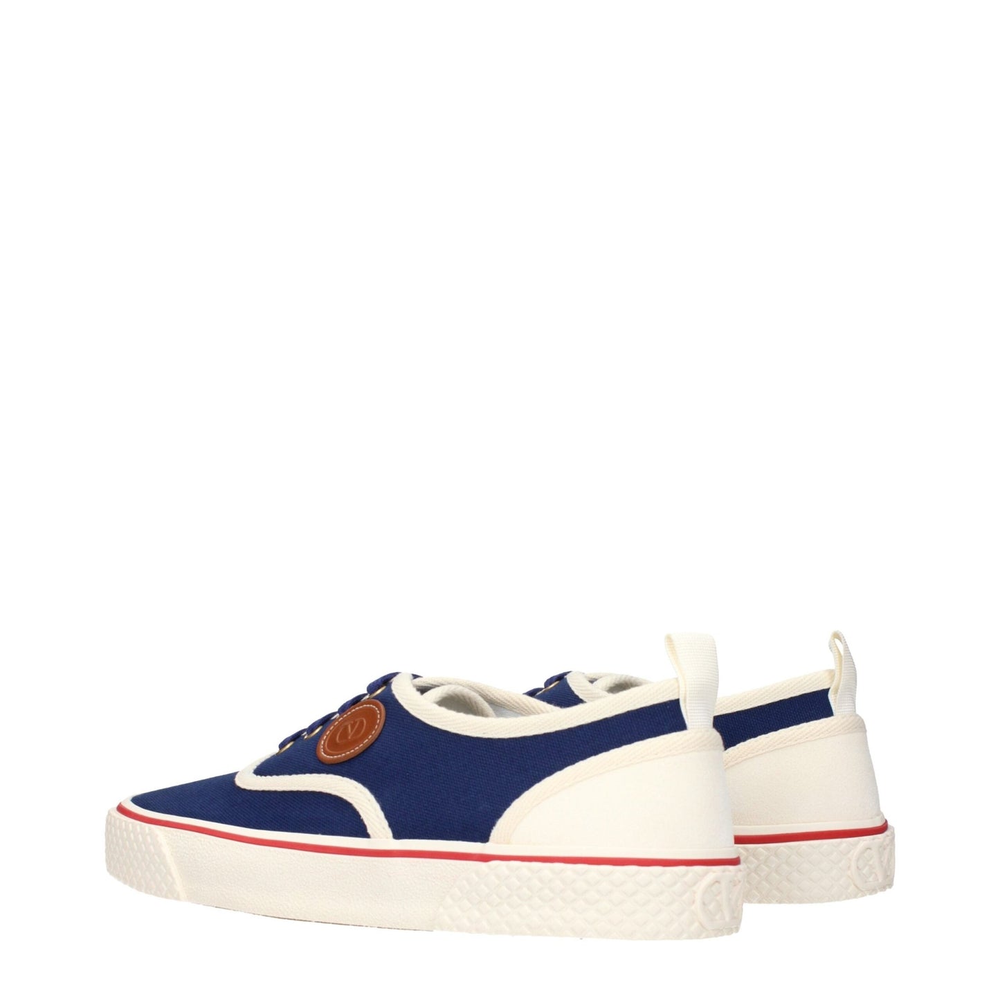 Valentino Garavani Blue Fabric Low Tops – EU42.5/US9.5 par Valentino Garavani | Disponible sur Sandy Store ByNet