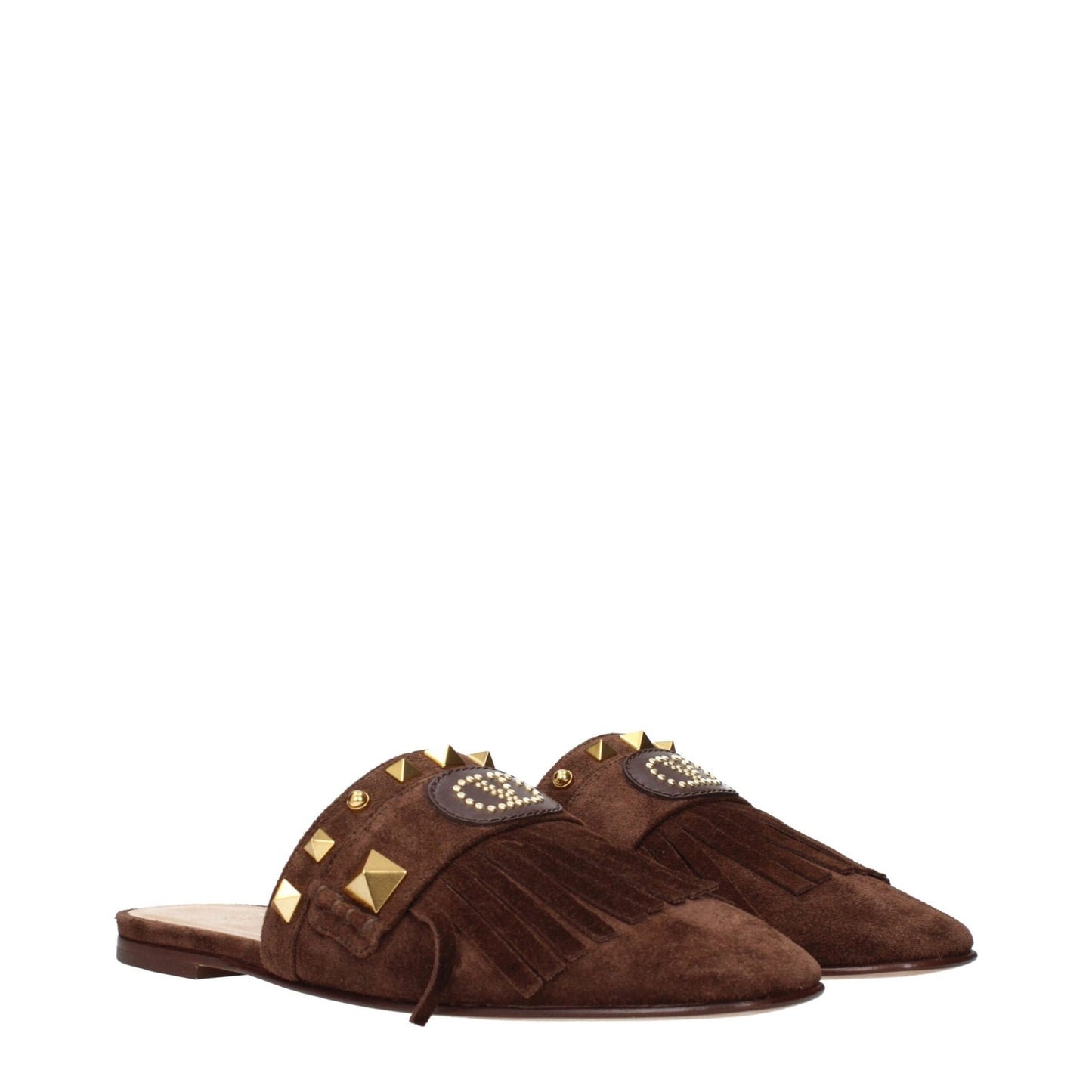 Valentino Garavani Brown Leather Slippers Sandals – EU36/US6 par Valentino Garavani | Disponible sur Sandy Store ByNet