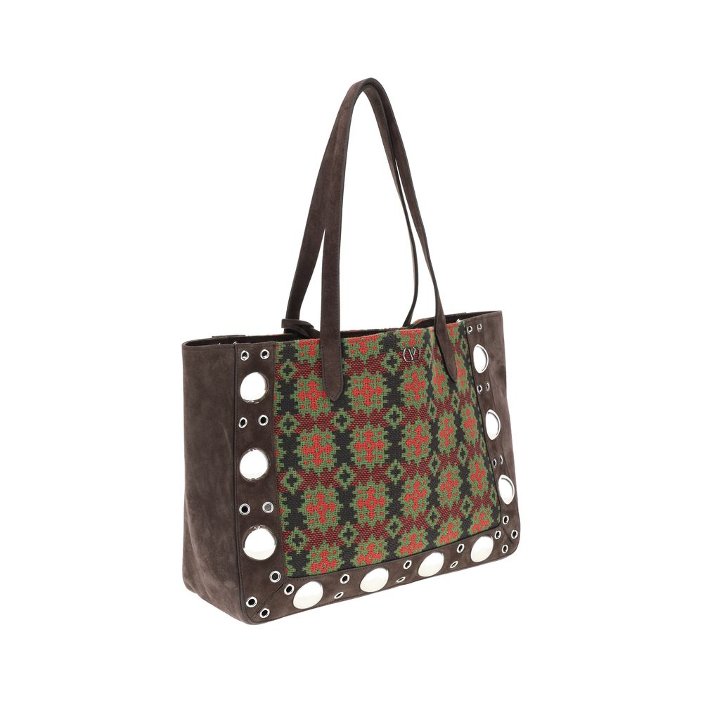 Valentino Garavani Embroidered Nellcote Tote Bag - Sandy Store ByNet
