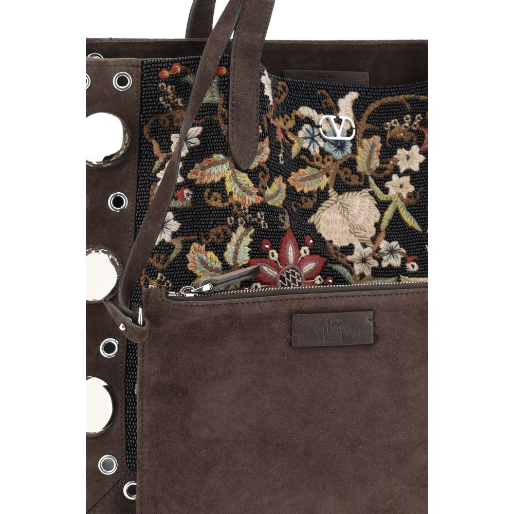 Valentino Garavani Floral embroideried Nellcote Tote Bag - Sandy Store ByNet