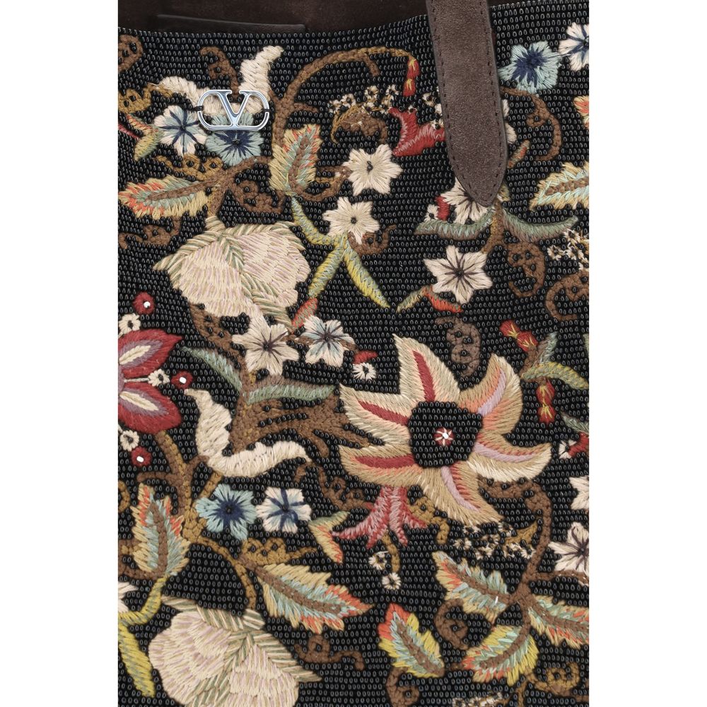 Valentino Garavani Floral embroideried Nellcote Tote Bag - Sandy Store ByNet