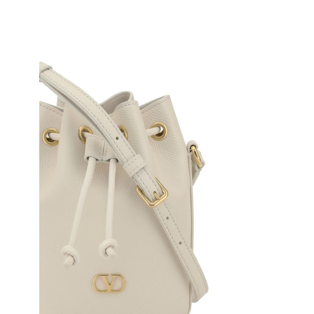 Valentino Garavani Mini Vlogo Drawstring Bucket Bag - Sandy Store ByNet