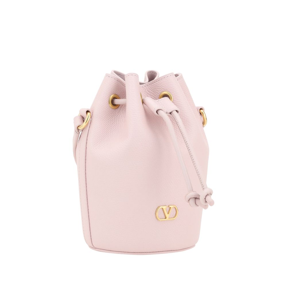 Valentino Garavani Mini Vlogo Drawstring Bucket Bag - Sandy Store ByNet