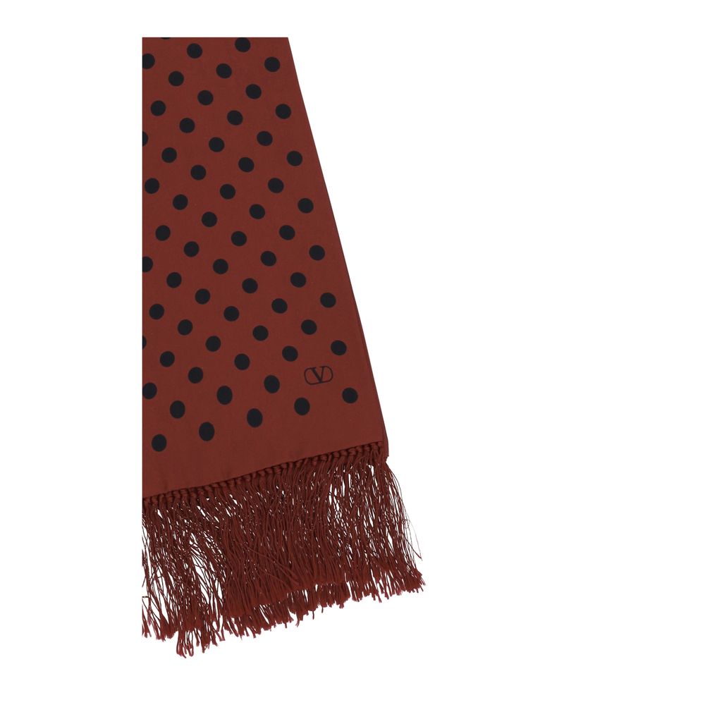 Valentino Garavani Polka - dot pattern Silk Scarf - Sandy Store ByNet