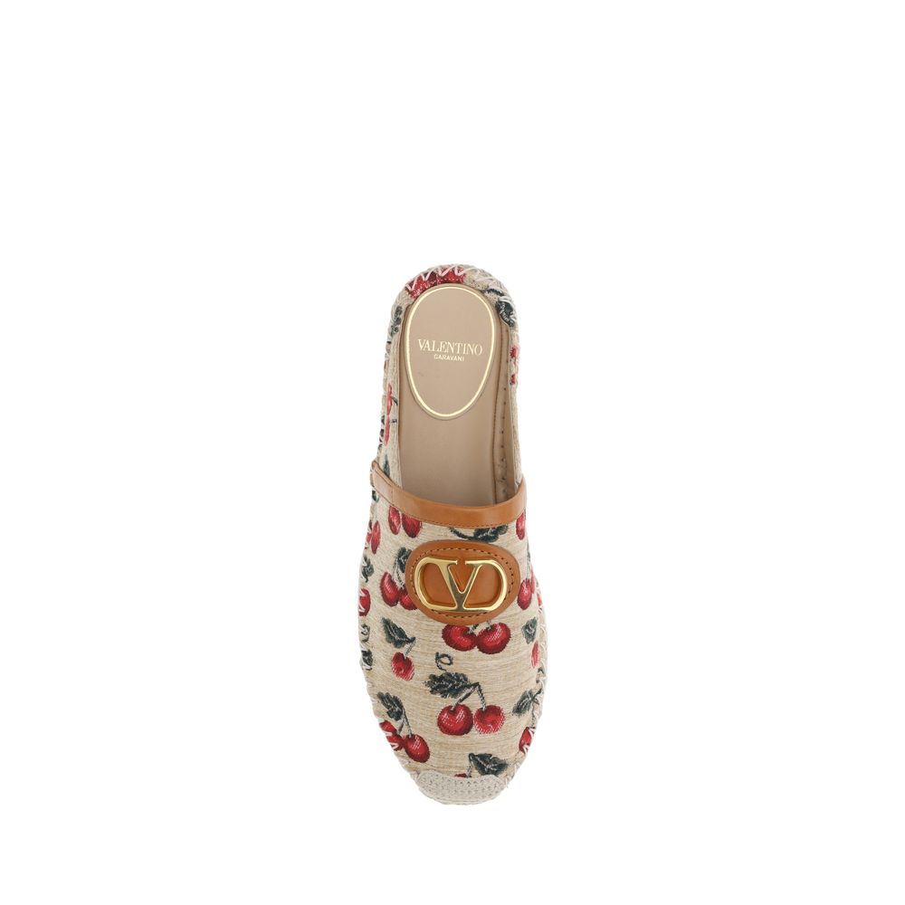 Valentino Garavani Vlogo Cherryfic Espadrilles mules - Sandy Store ByNet