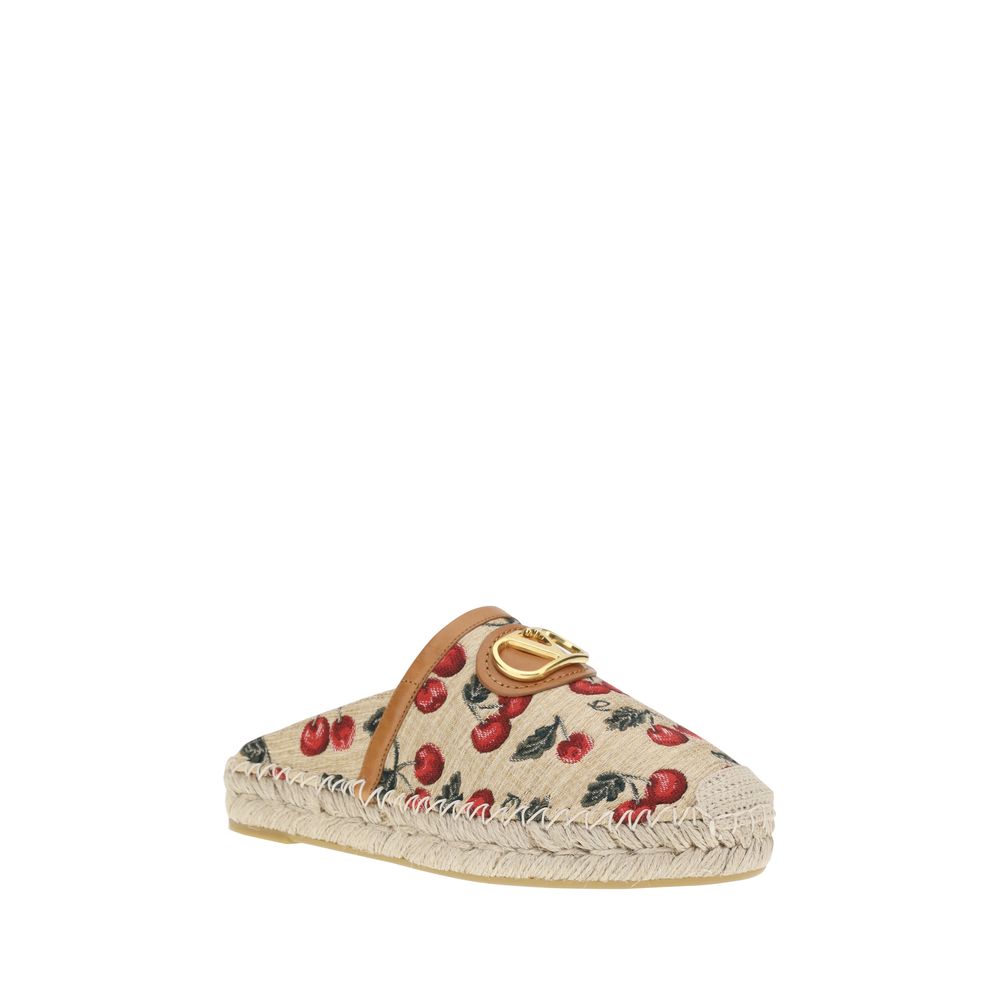 Valentino Garavani Vlogo Cherryfic Espadrilles mules - Sandy Store ByNet