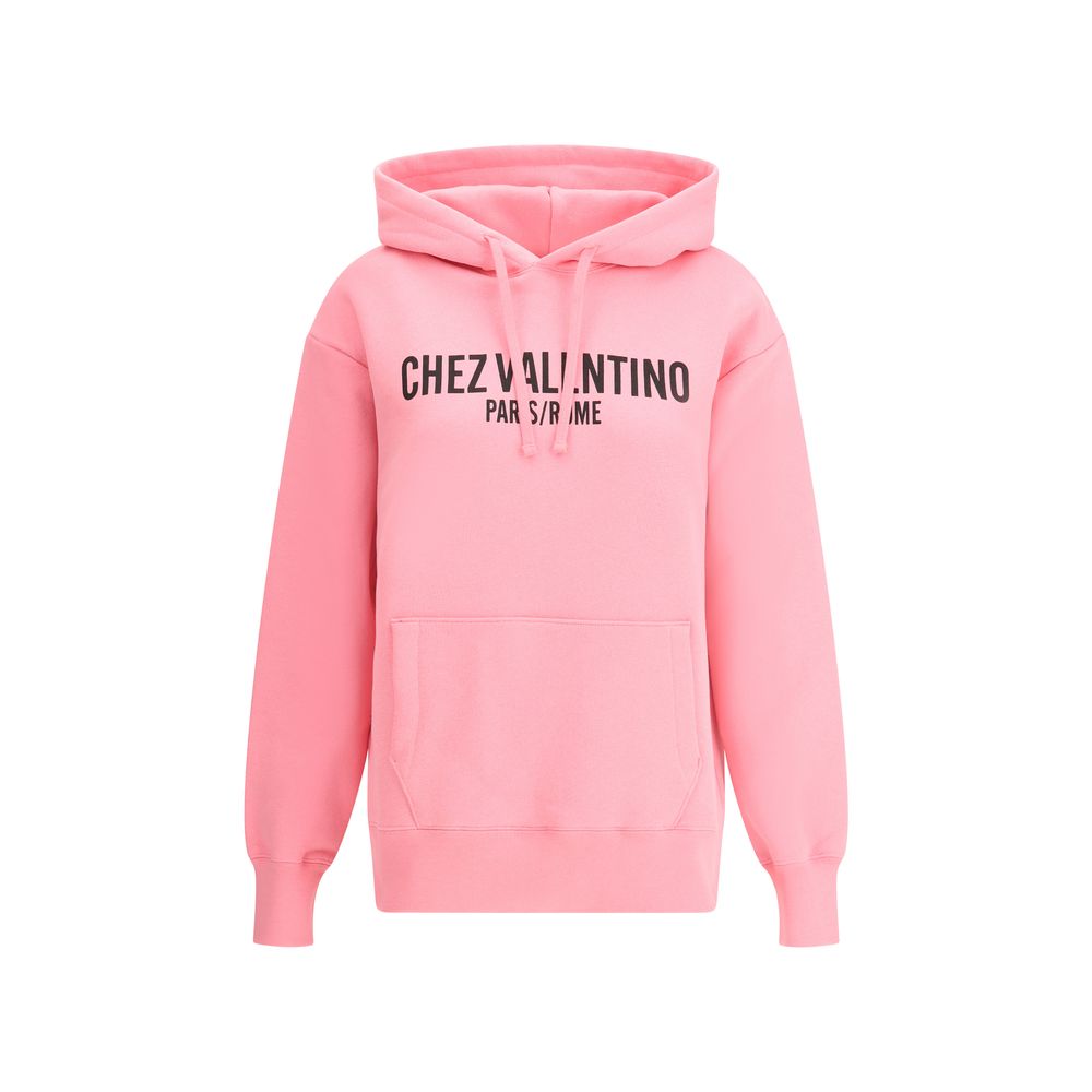 Valentino Logo Cotton Hoodie - Sandy Store ByNet