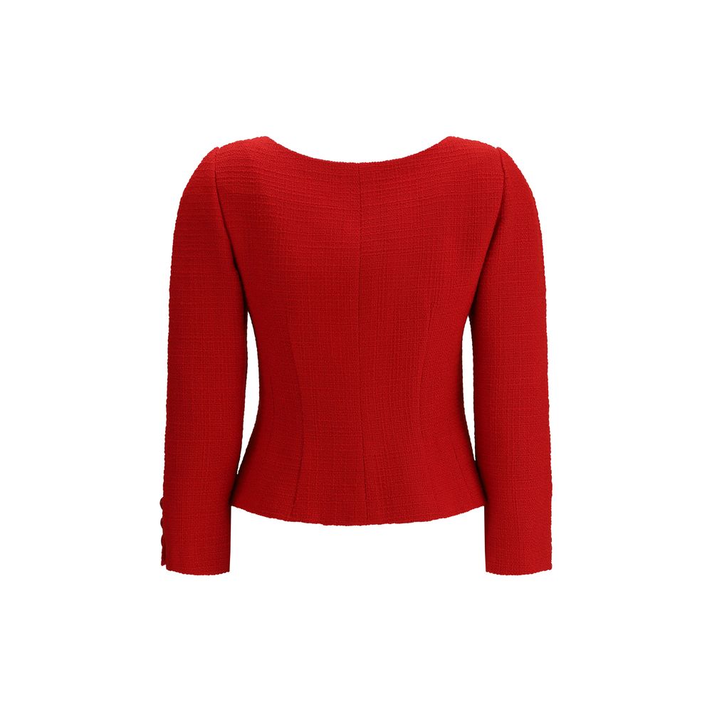 Valentino Short Jacket in Plain Wool Tweed – IT40 | M par Valentino | Disponible sur Sandy Store ByNet