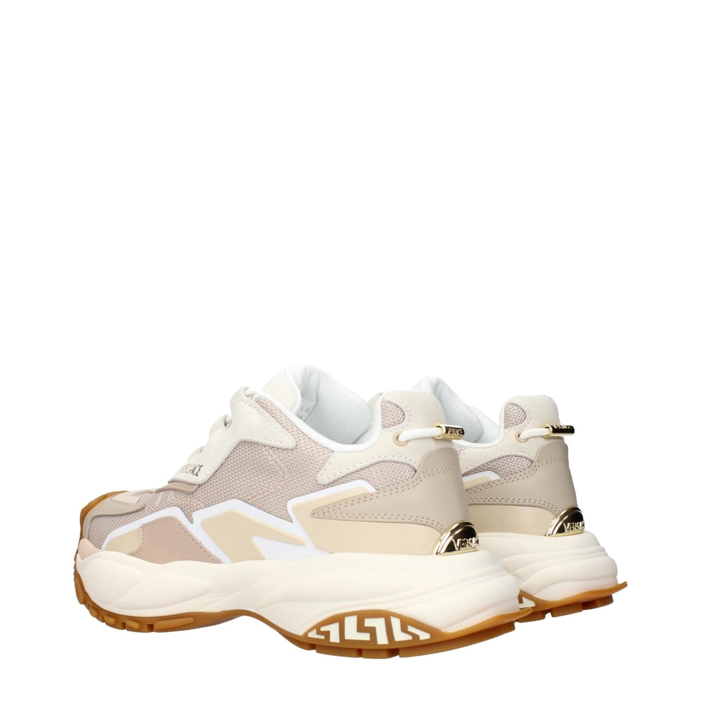 Versace Beige Fabric Chunky Sneakers – EU35/US5 par Versace | Disponible sur Sandy Store ByNet