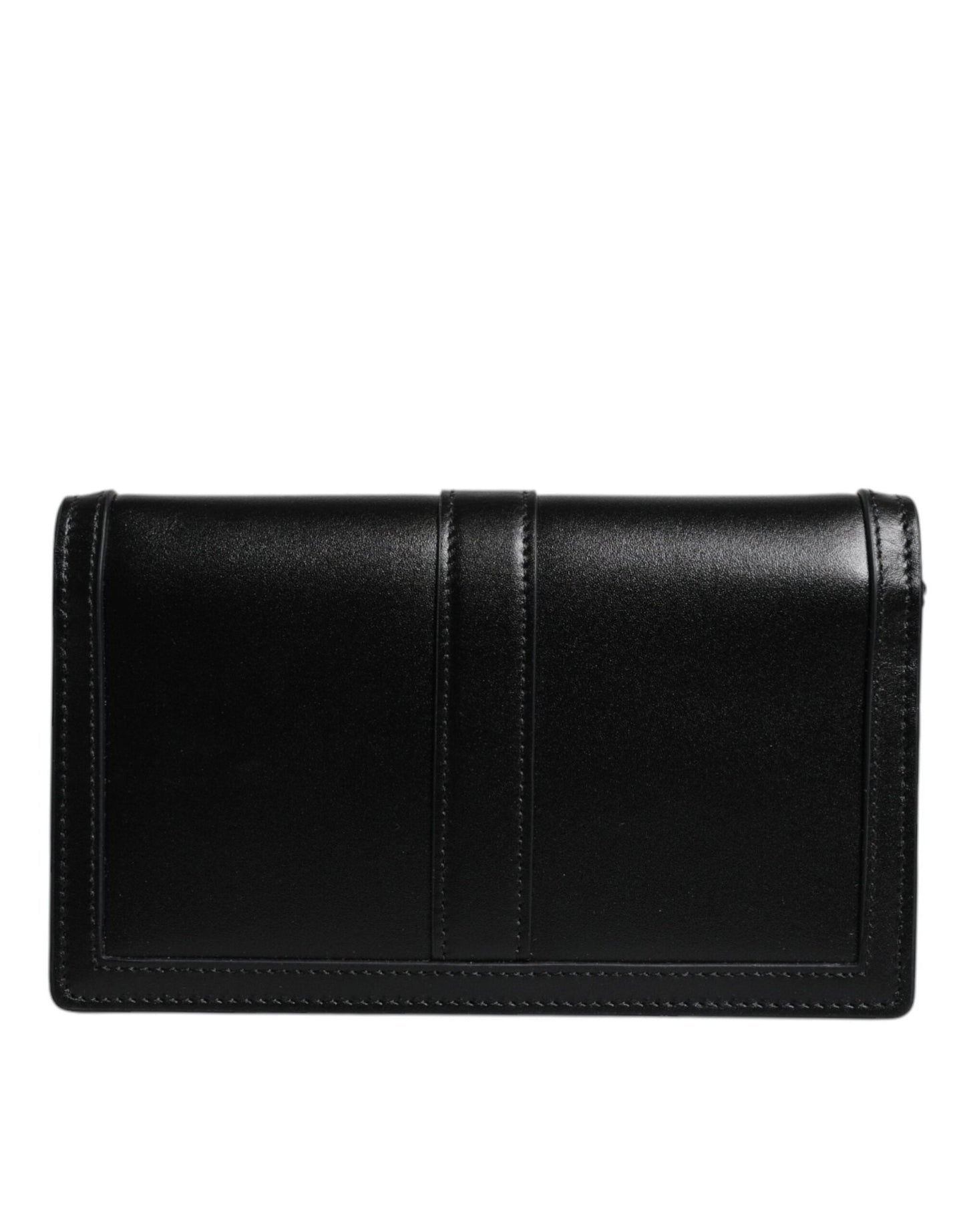 Versace Black Calfskin Leather Chain Strap Shoulder Crossbody Bag - Sandy Store ByNet