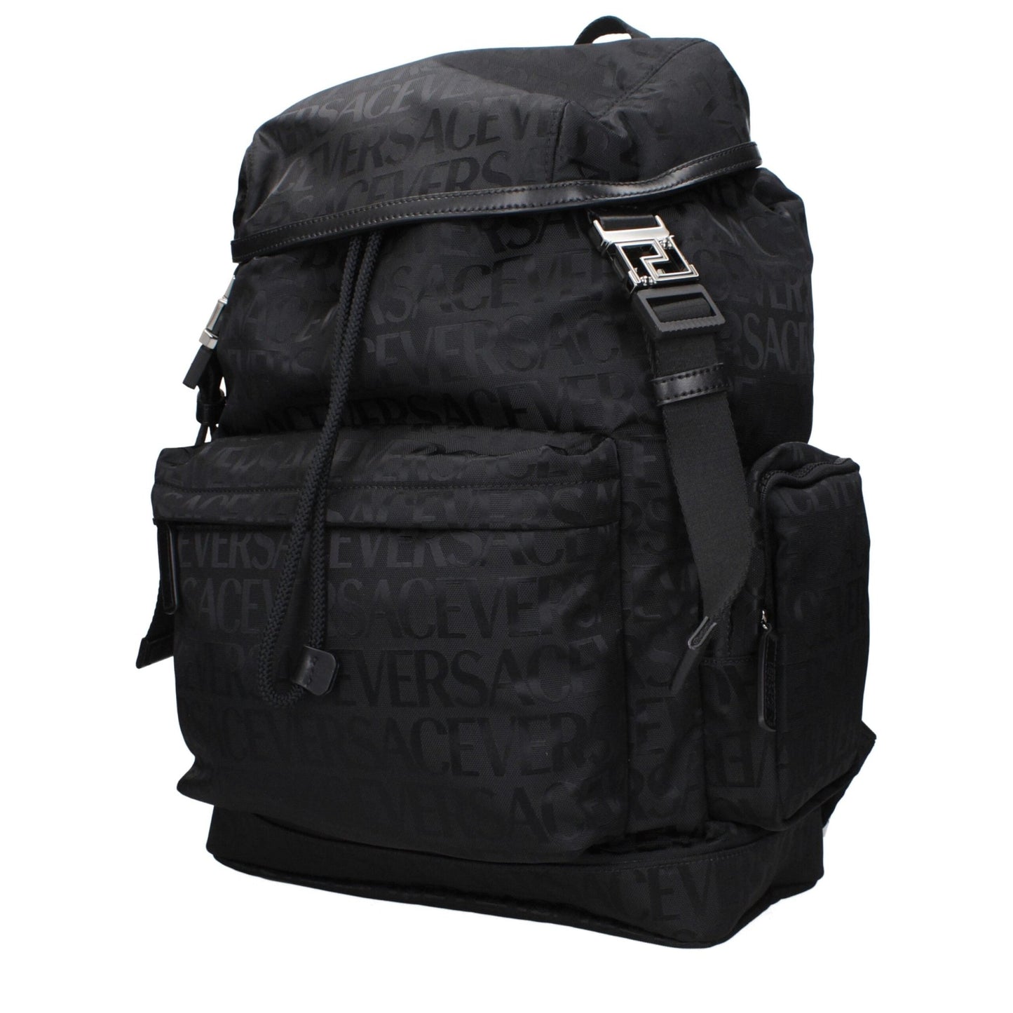 Versace Black Fabric Backpacks – par Versace | Disponible sur Sandy Store ByNet