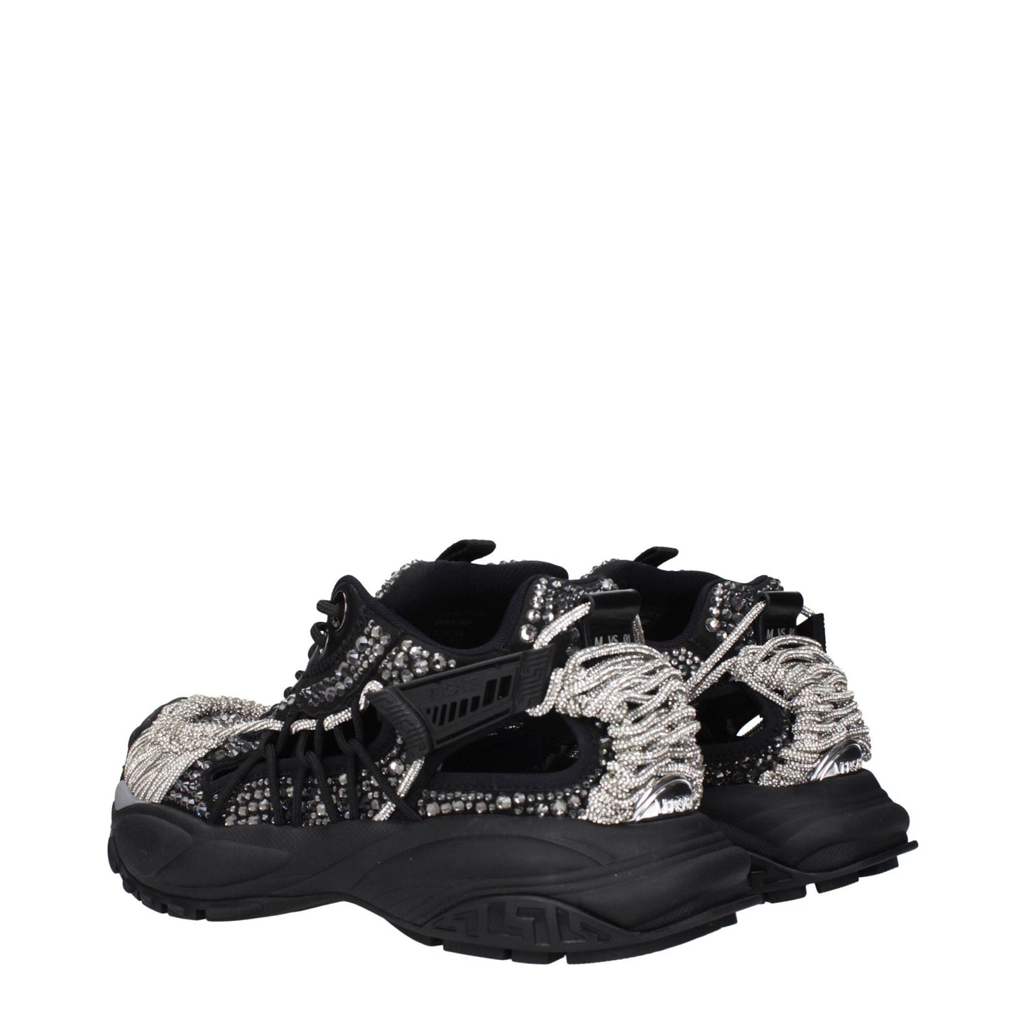 Versace Black Fabric Chunky Sneakers – EU40/US7 par Versace | Disponible sur Sandy Store ByNet
