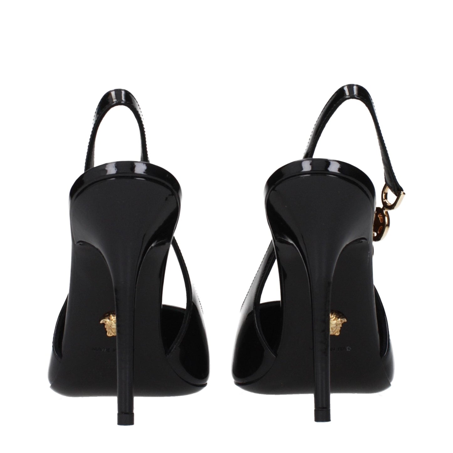 Versace Black Leather High Heel Pumps – EU36.5/US6.5 par Versace | Disponible sur Sandy Store ByNet