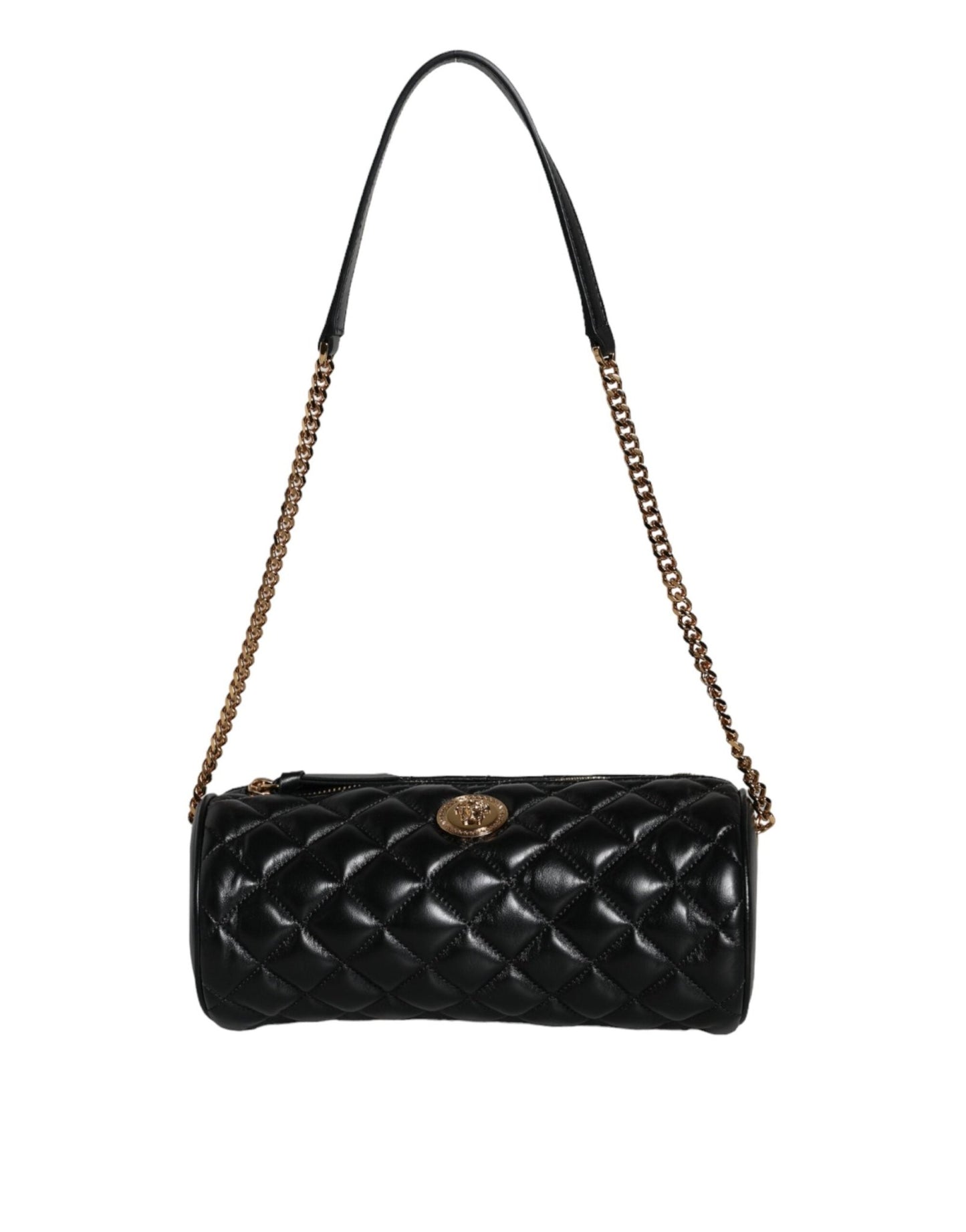 Versace Black Mini Quilted Lambskin Leather Crossbody Sling Bag - Sandy Store ByNet