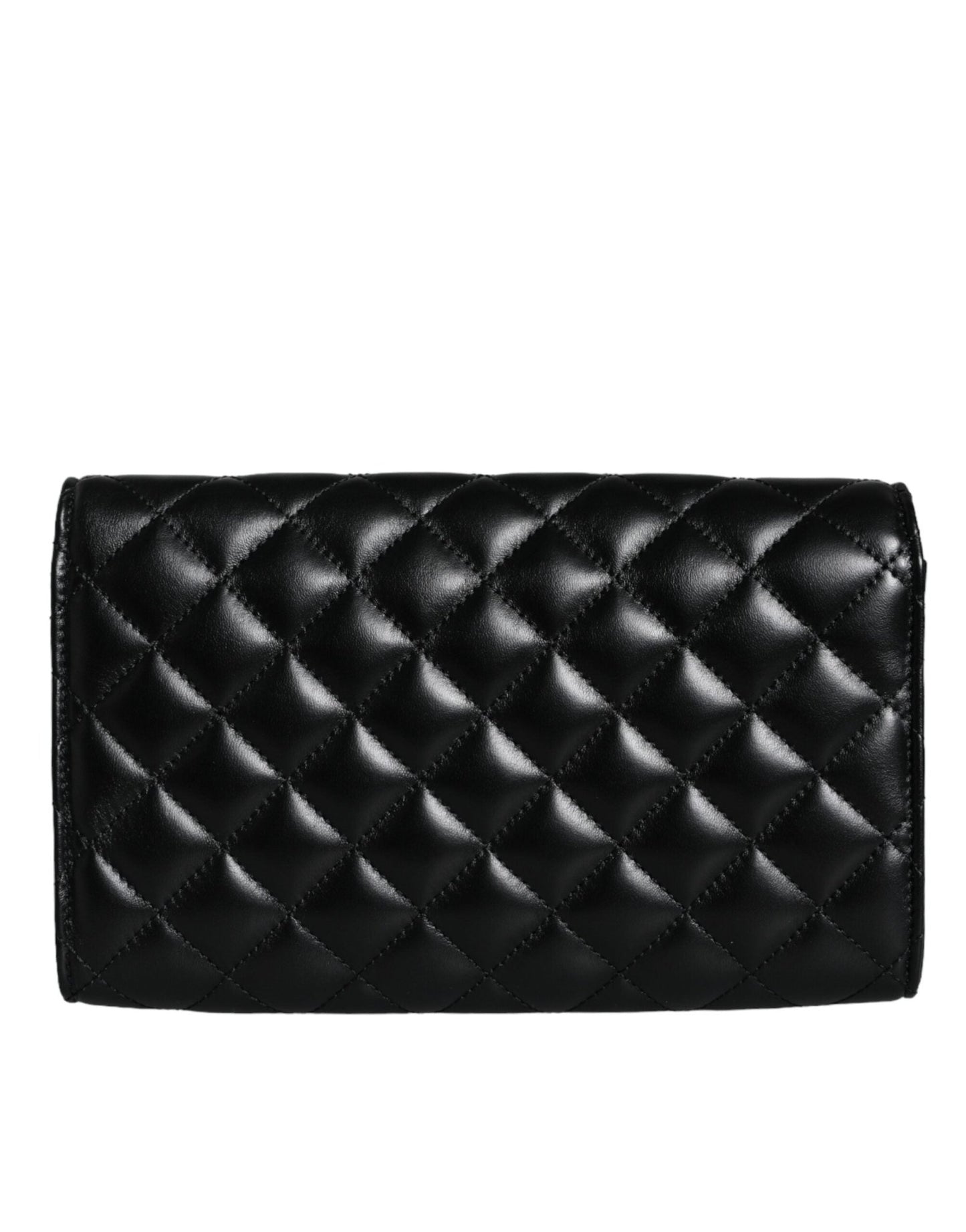 Versace Black Quilted Nappa Leather Crossbody Shoulder Bag - Sandy Store ByNet