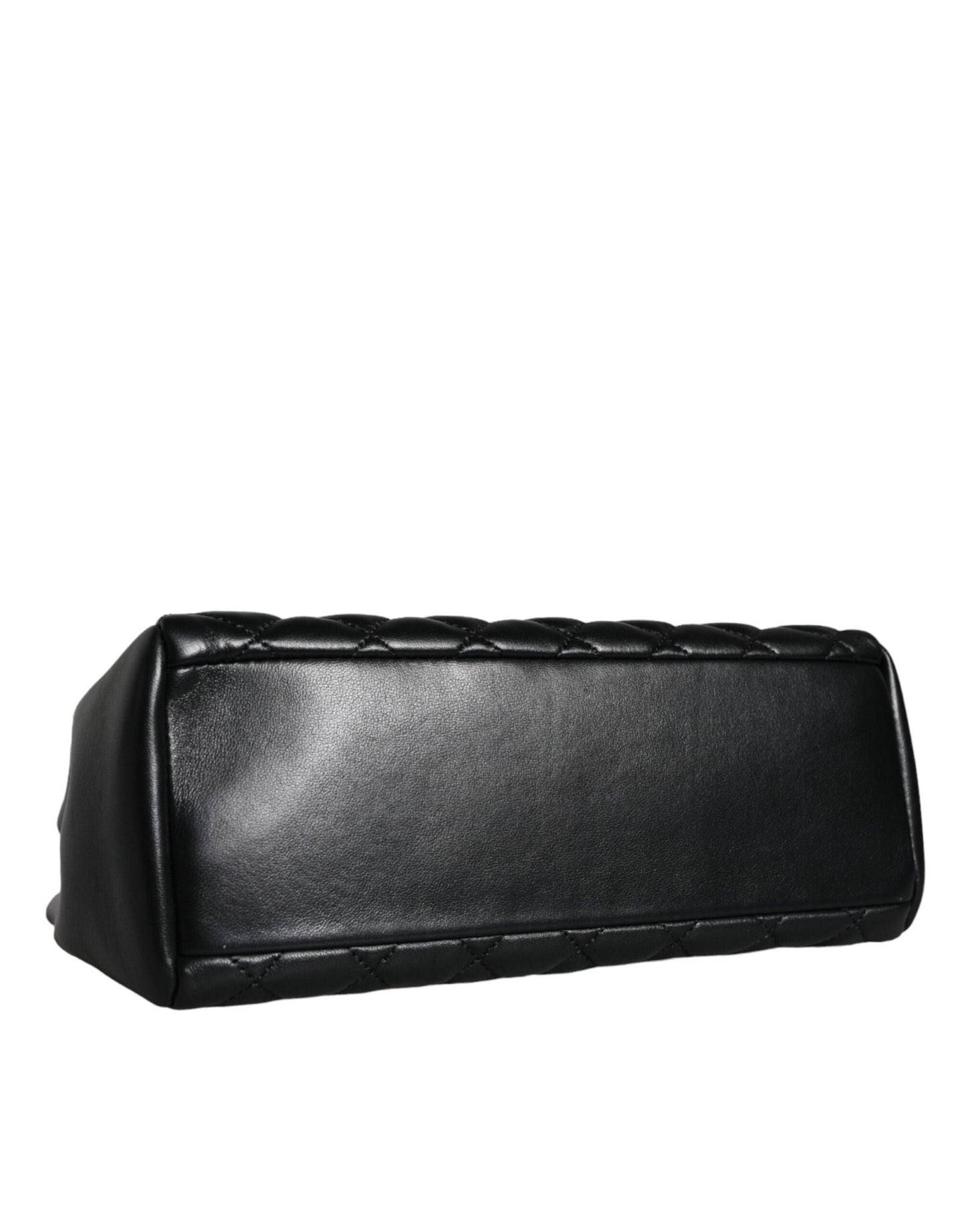 Versace Black Quilted Nappa Leather Shoulder Chain Strap Bag - Sandy Store ByNet