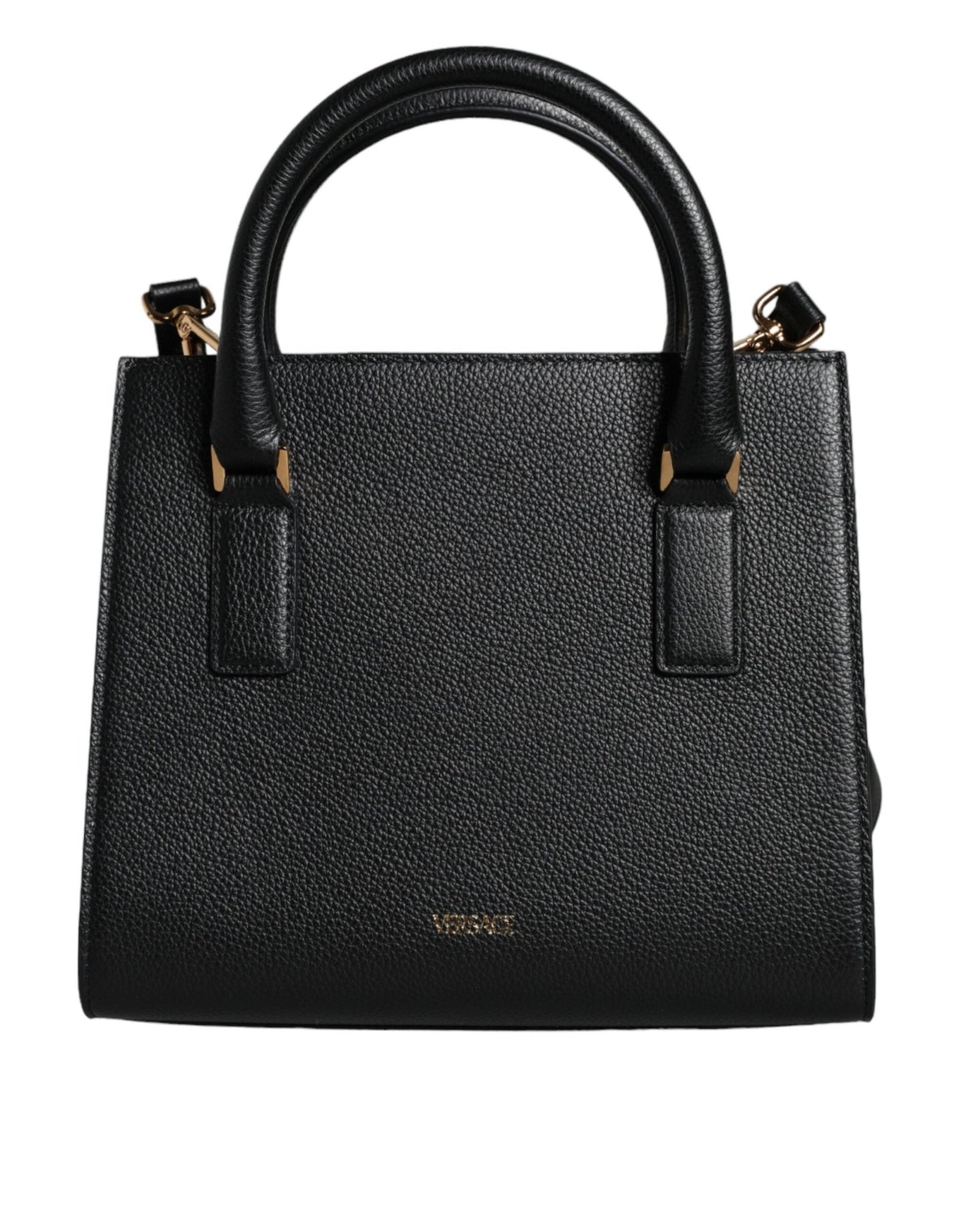 Versace Black Small Leather TopHandle Shoulder Crossbody Bag - Sandy Store ByNet