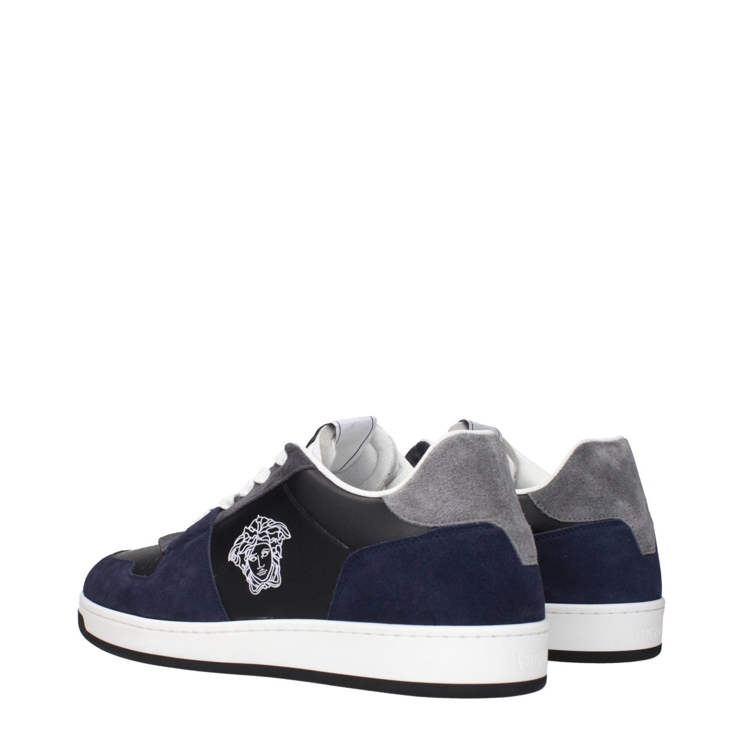 Versace Blue Leather Sneakers – EU46/US13 par Versace | Disponible sur Sandy Store ByNet