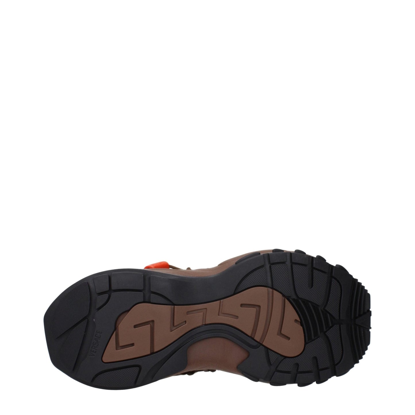 Versace Brown Fabric Athletic Sneakers – EU40/US7 par Versace | Disponible sur Sandy Store ByNet