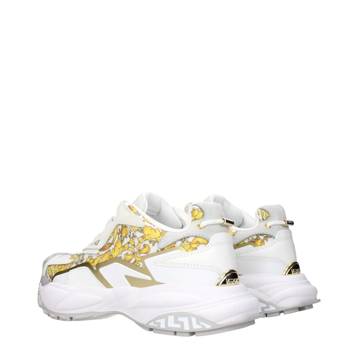 Versace Gold Fabric Low Tops – EU39/US9 par Versace | Disponible sur Sandy Store ByNet