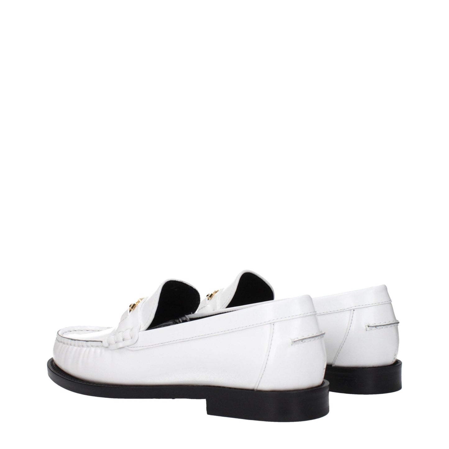Versace White Leather Slip - On Loafers – EU36/US6 par Versace | Disponible sur Sandy Store ByNet