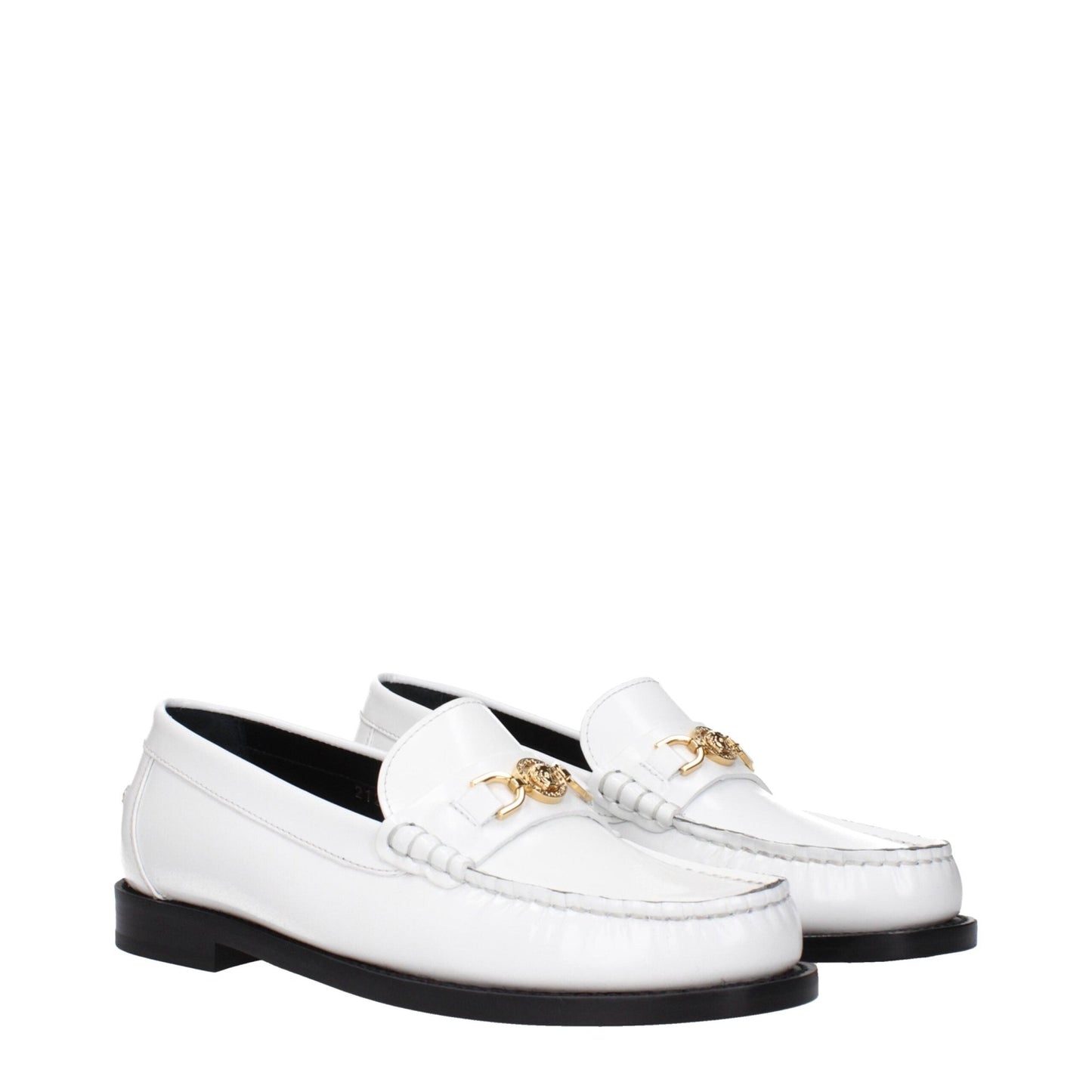 Versace White Leather Slip - On Loafers – EU36/US6 par Versace | Disponible sur Sandy Store ByNet
