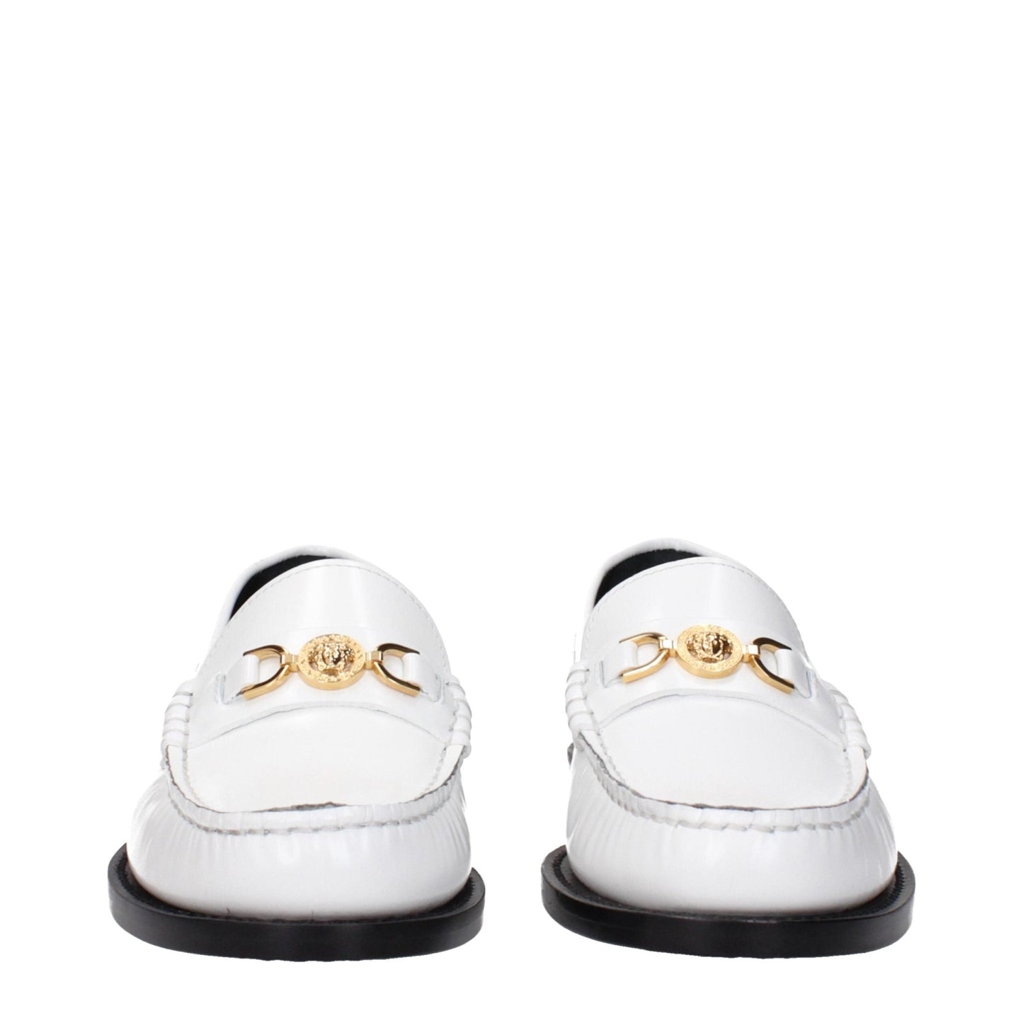 Versace White Leather Slip - On Loafers – EU36/US6 par Versace | Disponible sur Sandy Store ByNet