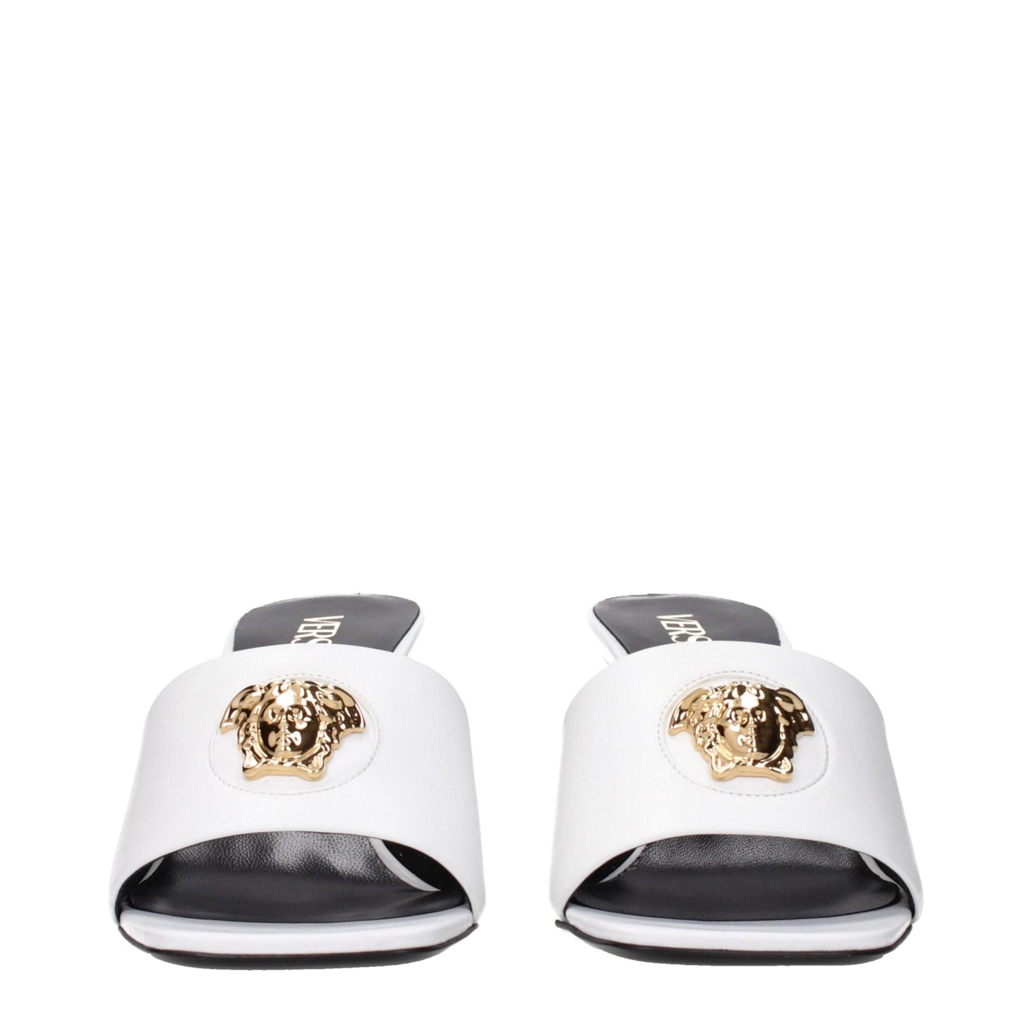 Versace White Leather Stiletto Heels Sandals – EU37/US7 par Versace | Disponible sur Sandy Store ByNet