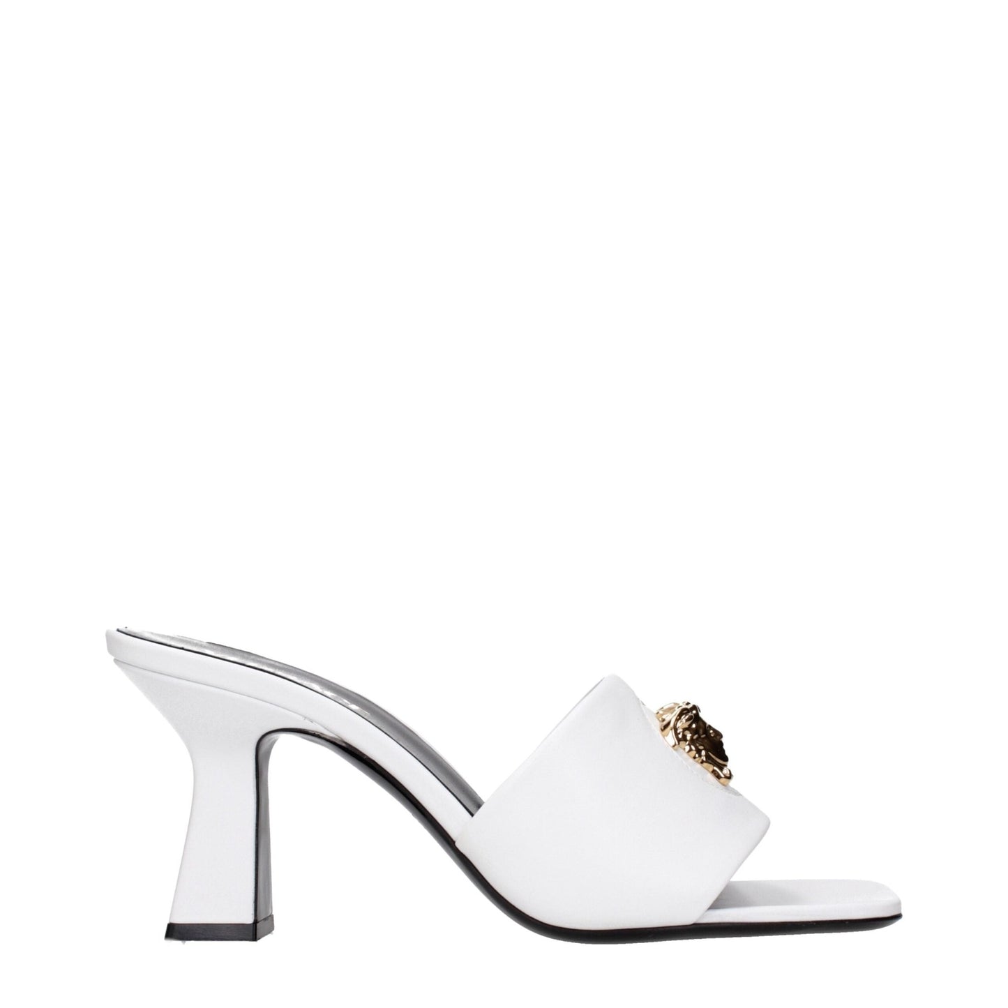 Versace White Leather Stiletto Heels Sandals – EU37/US7 par Versace | Disponible sur Sandy Store ByNet