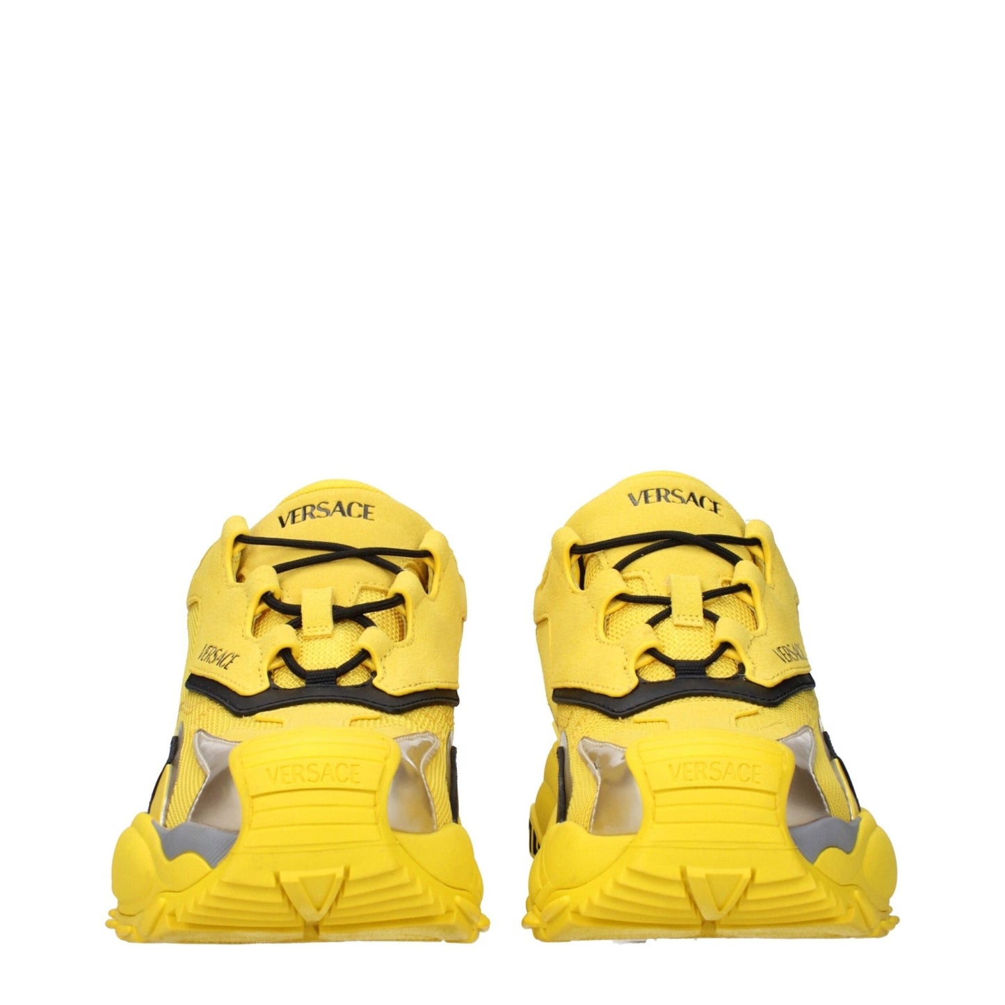 Versace Yellow Fabric Athletic Sneakers – EU39/US6 par Versace | Disponible sur Sandy Store ByNet