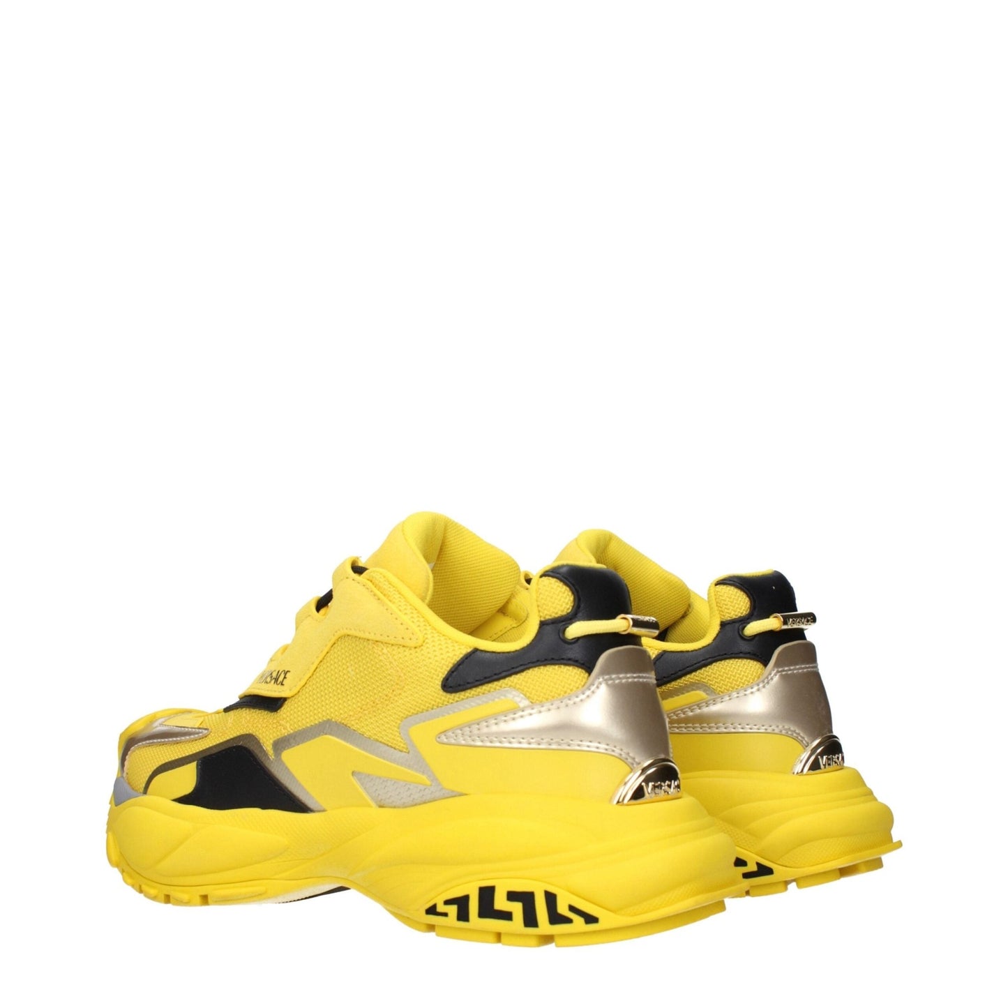 Versace Yellow Fabric Athletic Sneakers – EU39/US6 par Versace | Disponible sur Sandy Store ByNet